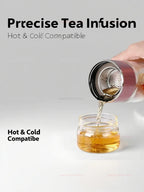 Bouteille Infuseur à Thé en Verre avec Filtre Intégré